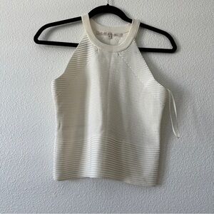 RACHEL Rachel Roy Ribbed Halter Crop Top